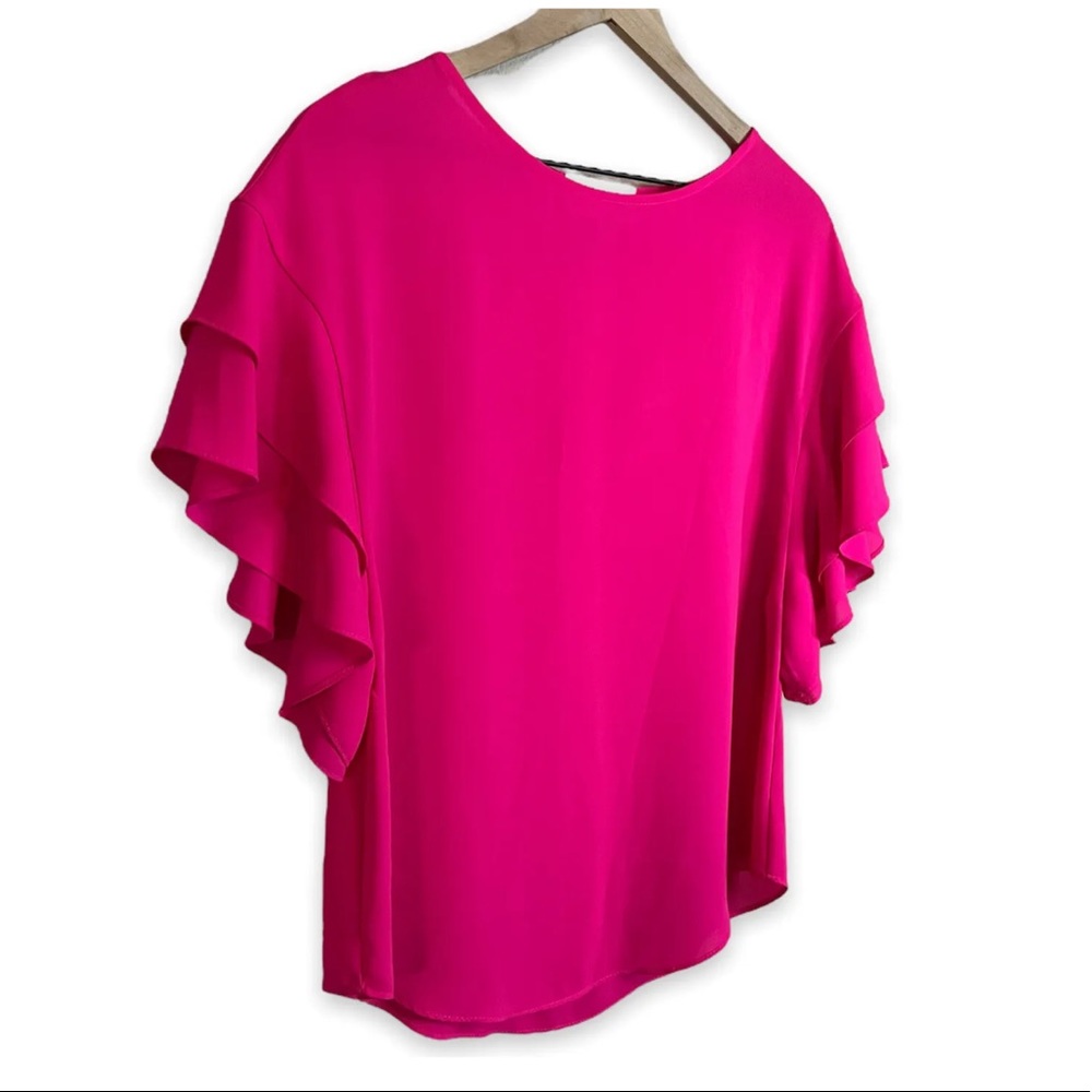 Joseph Ribkoff Ruffle Sleeve Top - Picture 4 of 7